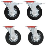 vidaXL Roți pivotante, 4 buc.,125 mm vidaXL Roți pivotante, 4 buc.,125 mm
