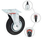 vidaXL Roți pivotante, 4 buc.,125 mm vidaXL Roți pivotante, 4 buc.,125 mm