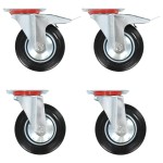 vidaXL Roți pivotante, 4 buc., 160 mm vidaXL Roți pivotante, 4 buc., 160 mm