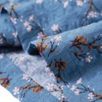 Rochie pentru copii cu mâneci lungi, albastru petrol, 104