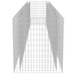 vidaXL Strat înălțat gabion, 540 x 90 x 100 cm, oțel galvanizat