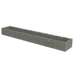 vidaXL Strat înălțat gabion, 540 x 90 x 50 cm, oțel galvanizat