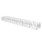 vidaXL Strat înălțat gabion, 540 x 90 x 50 cm, oțel galvanizat