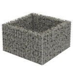 vidaXL Strat înălțat gabion, 90 x 90 x 50 cm, oțel galvanizat