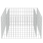 vidaXL Strat înălțat gabion, 90 x 90 x 50 cm, oțel galvanizat