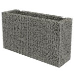 vidaXL Strat înălțat gabion, 180 x 50 x 100 cm, oțel galvanizat