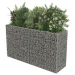 vidaXL Strat înălțat gabion, 180 x 50 x 100 cm, oțel galvanizat