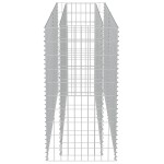 vidaXL Strat înălțat gabion, 180 x 50 x 100 cm, oțel galvanizat