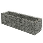 vidaXL Strat înălțat gabion, 180 x 50 x 50 cm, oțel galvanizat