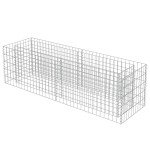 vidaXL Strat înălțat gabion, 180 x 50 x 50 cm, oțel galvanizat