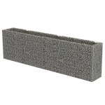 vidaXL Strat înălțat gabion, 360 x 50 x 100 cm, oțel galvanizat