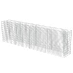 vidaXL Strat înălțat gabion, 360 x 50 x 100 cm, oțel galvanizat
