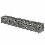 vidaXL Strat înălțat gabion, 360 x 50 x 50 cm, oțel galvanizat