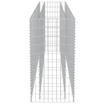 vidaXL Strat înălțat gabion, 270 x 50 x 100 cm, oțel galvanizat
