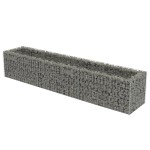 vidaXL Strat înălțat gabion, 270 x 50 x 50 cm, oțel galvanizat