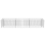 vidaXL Strat înălțat gabion, 270 x 50 x 50 cm, oțel galvanizat