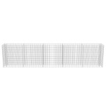 vidaXL Strat înălțat gabion, 450 x 50 x 100 cm, oțel galvanizat