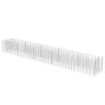 vidaXL Strat înălțat gabion, 450 x 50 x 50 cm, oțel galvanizat