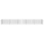 vidaXL Strat înălțat gabion, 450 x 50 x 50 cm, oțel galvanizat
