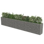 vidaXL Strat înălțat gabion, 540 x 50 x 100 cm, oțel galvanizat