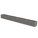 vidaXL Strat înălțat gabion, 540 x 50 x 50 cm, oțel galvanizat