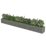 vidaXL Strat înălțat gabion, 540 x 50 x 50 cm, oțel galvanizat
