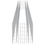 vidaXL Strat înălțat gabion, 540 x 50 x 50 cm, oțel galvanizat