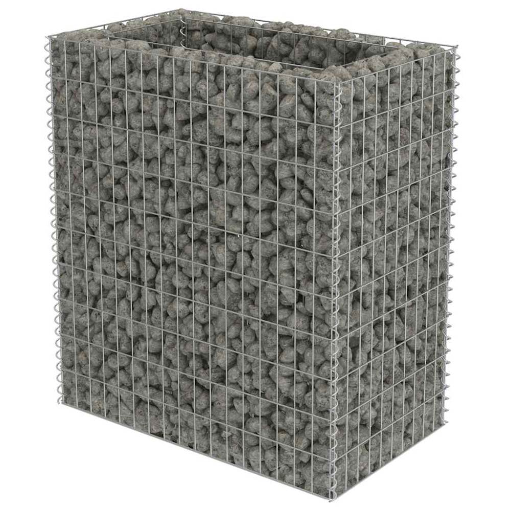 vidaXL Strat înălțat gabion, 90x50x100 cm, oțel galvanizat