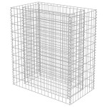 vidaXL Strat înălțat gabion, 90x50x100 cm, oțel galvanizat