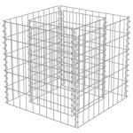vidaXL Strat înălțat gabion, 50 x 50 x 50 cm, oțel galvanizat