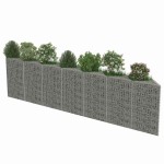 vidaXL Perete gabion, oțel galvanizat, 450 x 30 x 100 cm