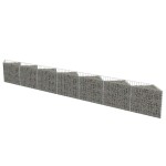 vidaXL Gabion perete, oțel galvanizat, 450 x 30 x 50 cm vidaXL Gabion perete, oțel galvanizat, 450 x 30 x 50 cm