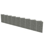 vidaXL Perete gabion, 630 x 30 x 100 cm, oțel galvanizat vidaXL Perete gabion, 630 x 30 x 100 cm, oțel galvanizat