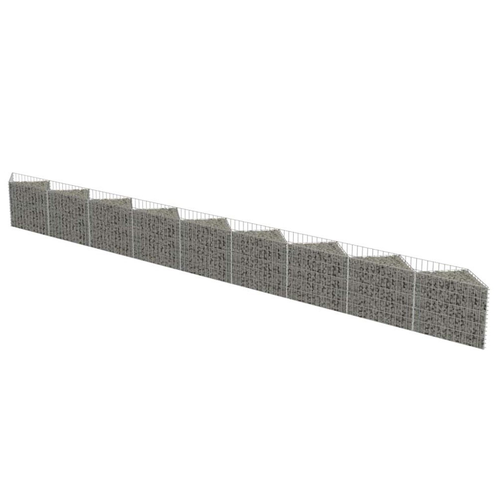 vidaXL Perete gabion, 630 x 30 x 50 cm, oțel galvanizat