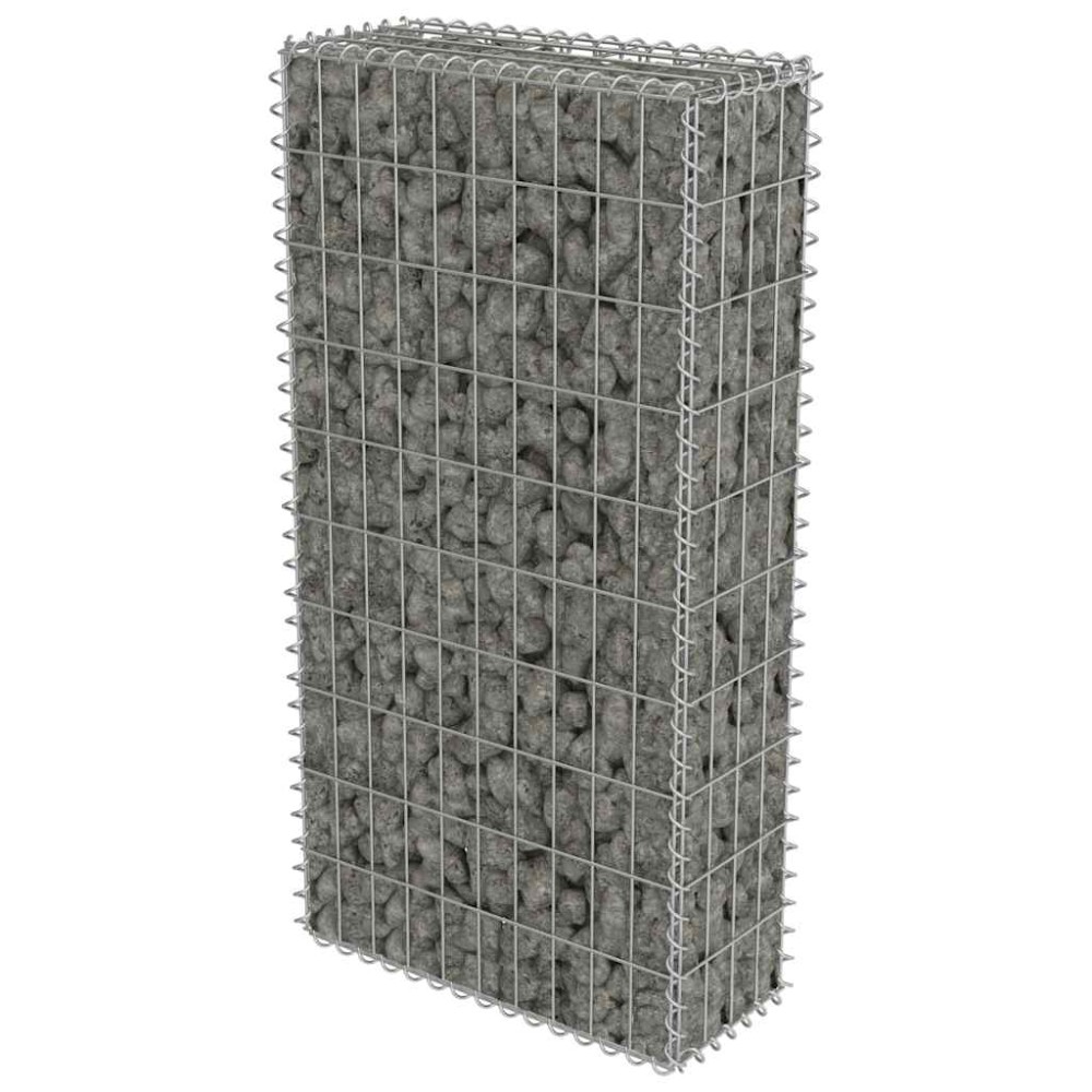 vidaXL Perete gabion cu capace, 50 x 20 x 100 cm, oțel galvanizat