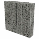 vidaXL Perete gabion cu capace, oțel galvanizat, 100 x 20 x 100 cm vidaXL Perete gabion cu capace, oțel galvanizat, 100 x 20 x 100 cm