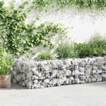 vidaXL Gabion perete cu capace, 600 x 50 x 50 cm, oțel galvanizat vidaXL Gabion perete cu capace, 600 x 50 x 50 cm, oțel galvanizat