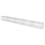 vidaXL Gabion perete cu capace, 600 x 50 x 50 cm, oțel galvanizat vidaXL Gabion perete cu capace, 600 x 50 x 50 cm, oțel galvanizat