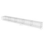 vidaXL Gabion perete cu capace, 600 x 50 x 50 cm, oțel galvanizat vidaXL Gabion perete cu capace, 600 x 50 x 50 cm, oțel galvanizat