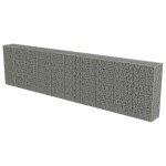 vidaXL Perete gabion cu capace, 600 x 50 x 150 cm, oțel galvanizat vidaXL Perete gabion cu capace, 600 x 50 x 150 cm, oțel galvanizat