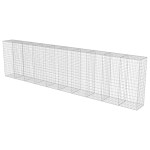 vidaXL Perete gabion cu capace, 600 x 50 x 150 cm, oțel galvanizat vidaXL Perete gabion cu capace, 600 x 50 x 150 cm, oțel galvanizat