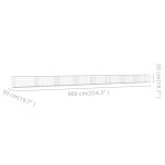vidaXL Perete gabion cu capace, 900 x 50 x 50 cm, oțel galvanizat vidaXL Perete gabion cu capace, 900 x 50 x 50 cm, oțel galvanizat