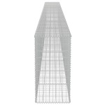 vidaXL Gabion perete cu capace, 900 x 50 x 100 cm, oțel galvanizat