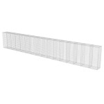 vidaXL Perete gabion cu capace, 900 x 50 x 150 cm, oțel galvanizat