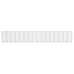 vidaXL Perete gabion cu capace, 900 x 50 x 150 cm, oțel galvanizat
