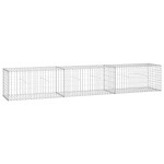 vidaXL Perete gabion cu capace, 300 x 50 x 50 cm, oțel galvanizat vidaXL Perete gabion cu capace, 300 x 50 x 50 cm, oțel galvanizat