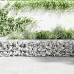 vidaXL Perete gabion cu capace, 300 x 50 x 50 cm, oțel galvanizat vidaXL Perete gabion cu capace, 300 x 50 x 50 cm, oțel galvanizat