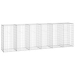 vidaXL Perete gabion cu capace, 300x50x100 cm, oțel galvanizat vidaXL Perete gabion cu capace, 300x50x100 cm, oțel galvanizat