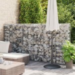 vidaXL Perete gabion cu capace, 300 x 50 x 150 cm, oțel galvanizat vidaXL Perete gabion cu capace, 300 x 50 x 150 cm, oțel galvanizat