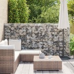 vidaXL Perete gabion cu capace, 300 x 50 x 150 cm, oțel galvanizat vidaXL Perete gabion cu capace, 300 x 50 x 150 cm, oțel galvanizat